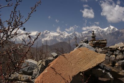 Blick auf Gebirge, Nepal
