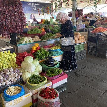 Ein Markt in Taschkent