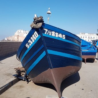 Essaouira_Fischerboot in Essaouira