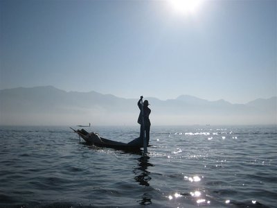 Fischer auf See, Myanmar