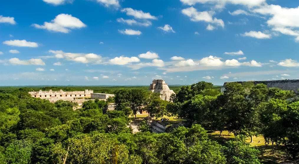 Blick auf Uxmal