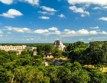 Blick auf Uxmal