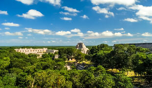 Blick auf Uxmal