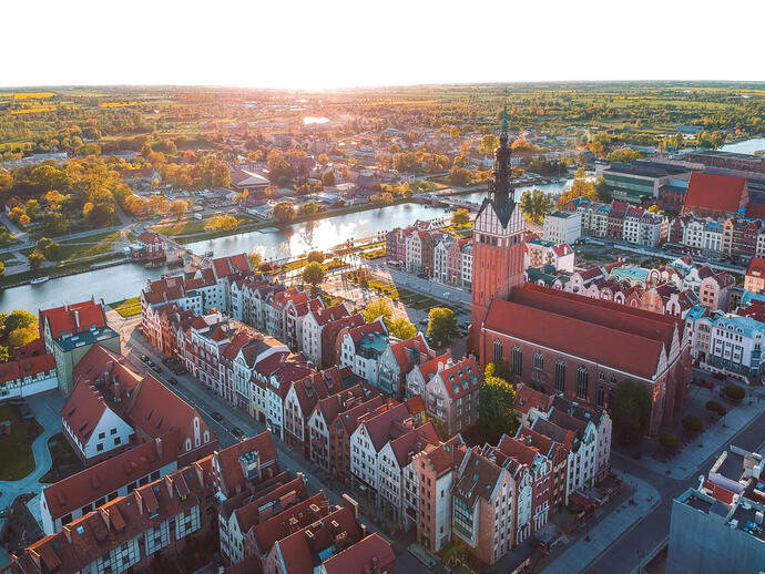 Elbing Sonnenuntergang 