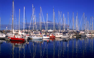 Hafen von Horta auf Faial Island