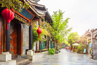 Historische Atmosphäre von Chengdu 