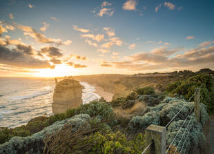 Sonnenuntergang an der Great Ocean Road 