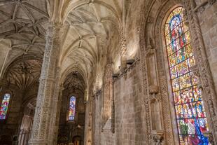 Innenansicht des Jeronimos Klosters in Lissabon