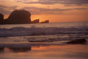 Sonnenuntergang am Strand von Costa Rica