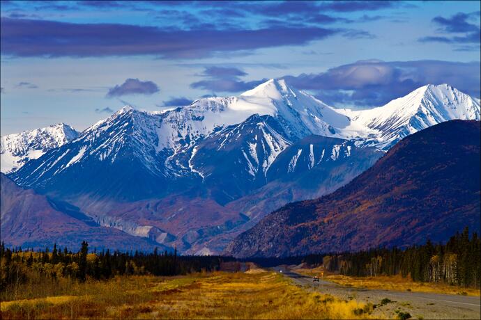 Fahrt von Whitehorse nach Haines Junction