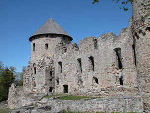 Mittelalterliche Burg in Cesis 