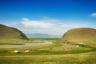 Blick über das Orkhon Valley