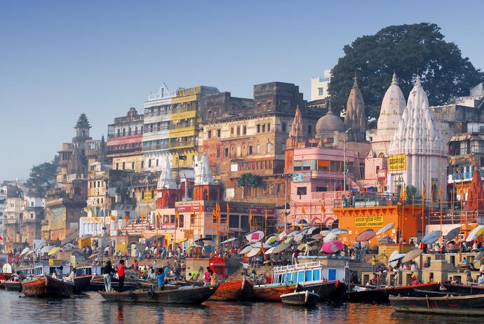 Die Ghats in Varanasi