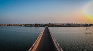 Straßenbruecke in Ziguinchor