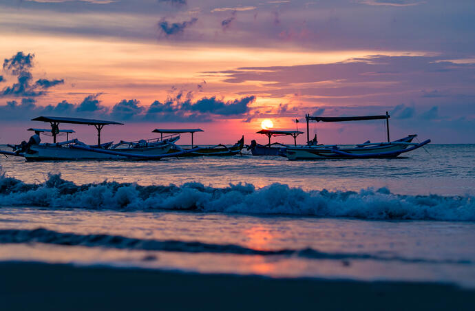 Sonnenuntergang auf Bali