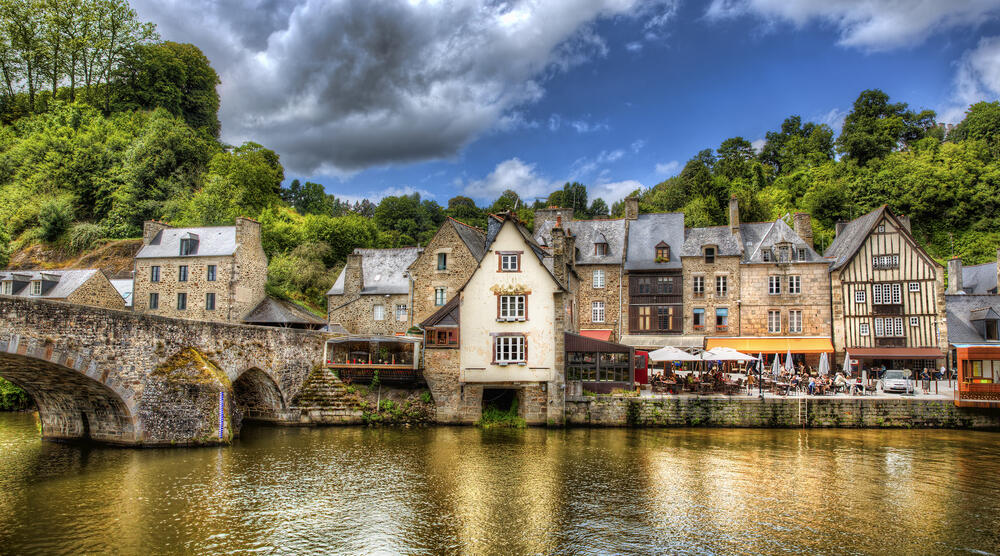 Idyllischer Hafen von Dinan