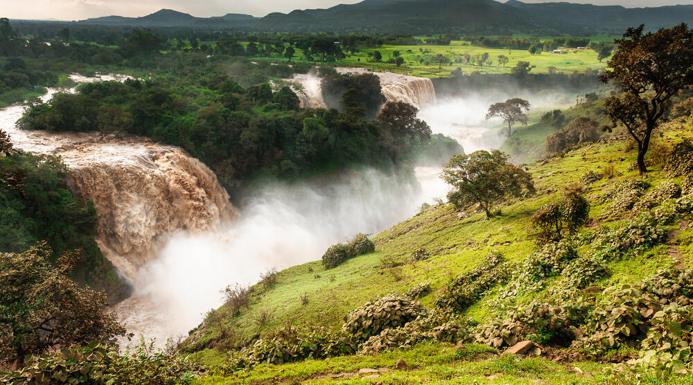 Wasserfall am Blauen Nil