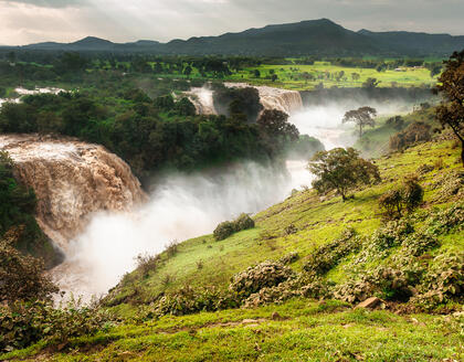 Wasserfall am Blauen Nil