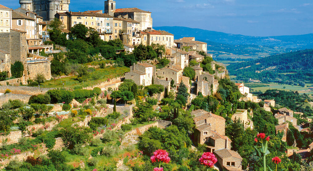 Die Stadt Gordes in der Provence