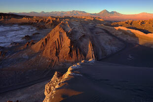 Sonnenuntergang in Valle de la Luna