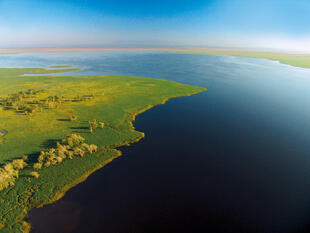 Gorongosa Lake von oben