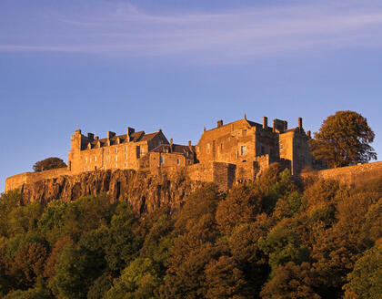 Stirling Castle im Abendrot