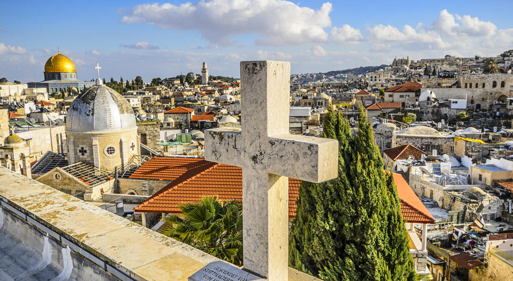 Blick auf die Altstadt von Jerusalem