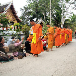 Mönche in Luang Prabang