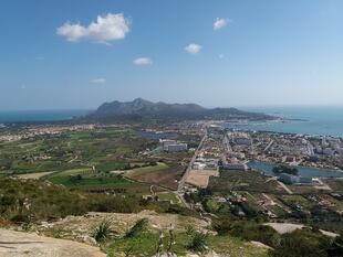 Aussicht für die Bucht von Alcúdia