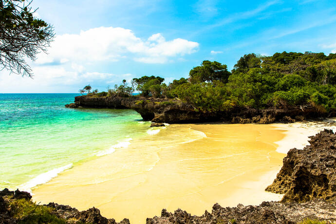 Strand auf Chale Island