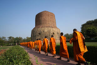 Pilger in Sarnath