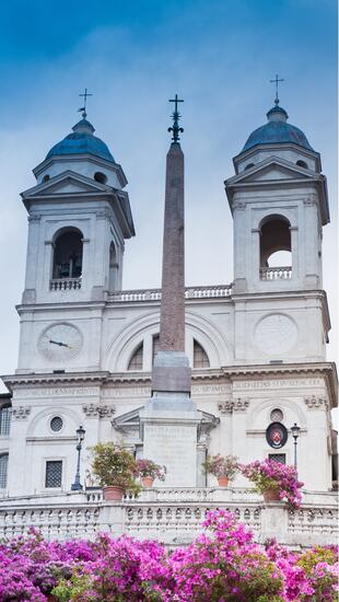 Spanische Treppe und Santa Trinita dei Monti