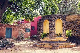 Alter Platz auf Goree Island