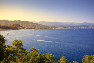 Blick auf die Bucht von Cannes