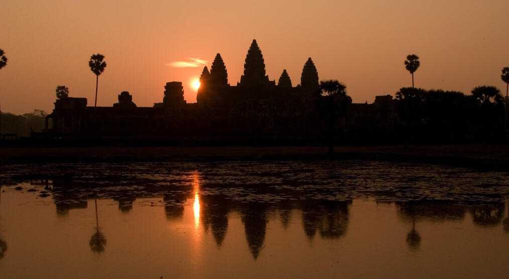 Angkor Wat bei Sonnenaufgang