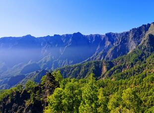 Felswände im Caldera de Taburiente Nationalpark