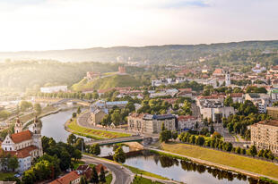 Blick auf Vilnius