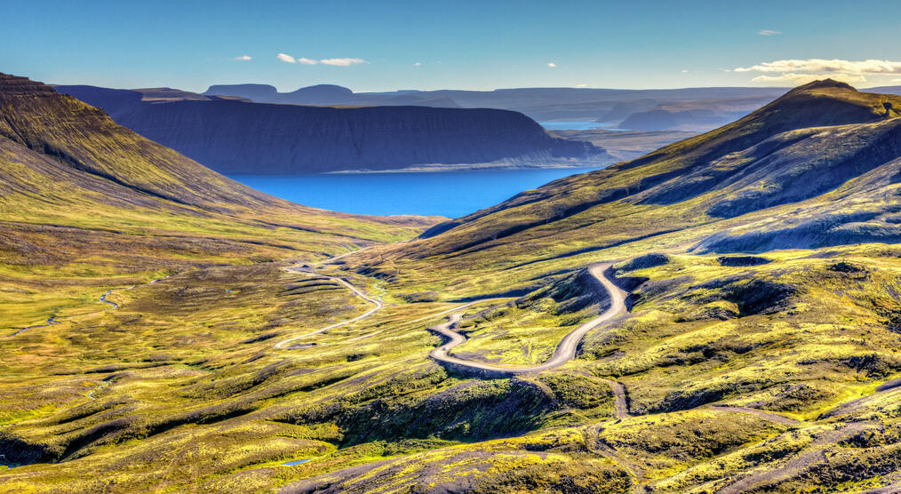 Landschaft der Westfjorde