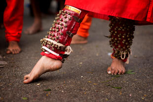 Gläubiger beim Thaipusam Fest 