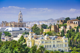 Panoramablick auf Málaga 