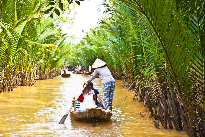 Bootstour durch Ben Tre Village