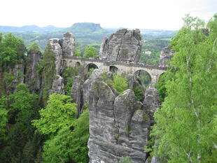 Basteibruecke im Elbsandsteingebirge