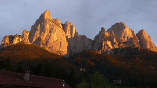 Berge im Sonnenschein