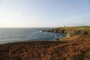 Blick auf das Meer am Lizard Point