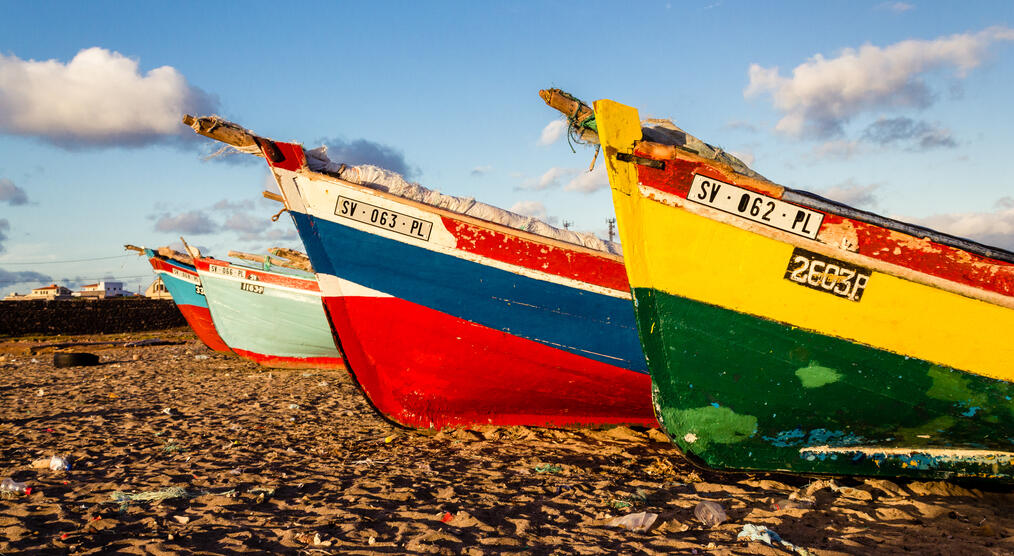 Boote am Strand