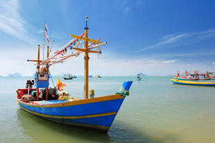 Traditionelles Boot in Hua Hin