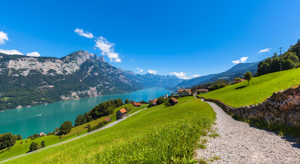 Panoramasicht Walensee