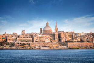 Blick auf Valletta