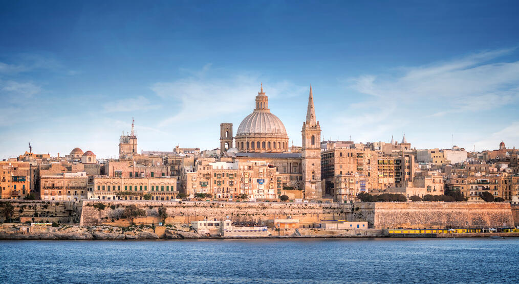 Blick auf Valletta