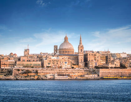 Blick auf Valletta